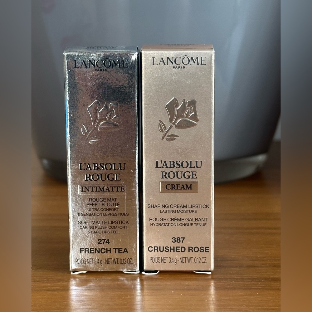 *SOLD* BNIB Lancôme L'Absolu Rouge Intimate and Cream Lipsticks